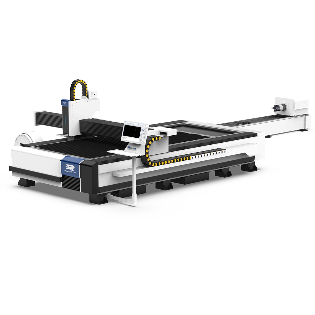 Máquina de corte por láser de láminas tubulares de doble plataforma