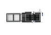 Máquina de corte por láser de fibra de hoja de plataforma intercambiable